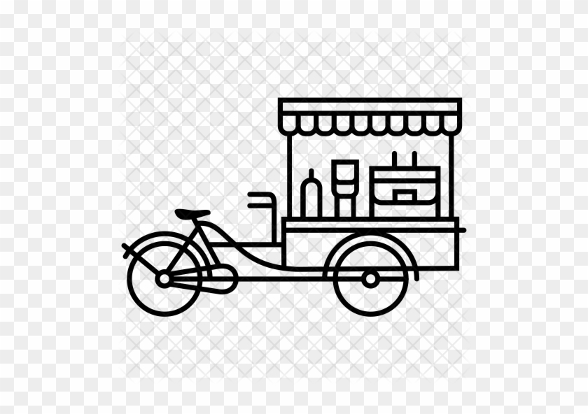 Street Food Bicycle Icon - Food Png Icon Retro #919577