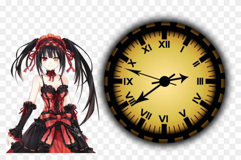 Tokisaki Kurumi Clock Xwidget By Adiim On Deviantart - Date A Live Cosplay Costume Tokisaki Kurumi #919611