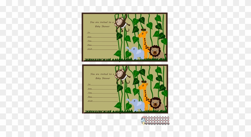 If You Are Having A Jungle, Zoo, Or Baby Animals Theme - Baby Shower Invitations Jungle Theme #919642