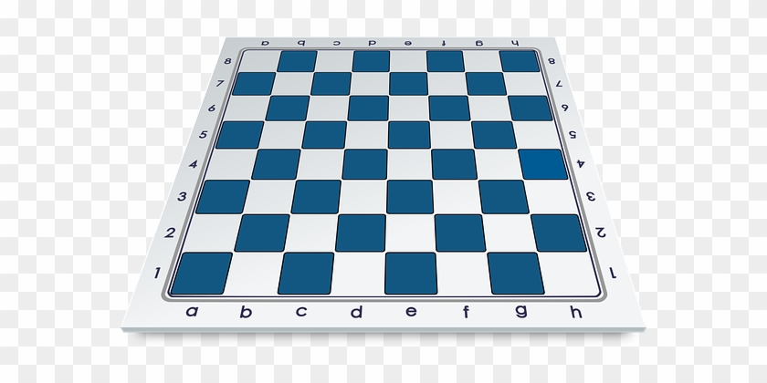 Chess Chess Board Board Blue Game White Sp - Blue And White Chess Board #919655