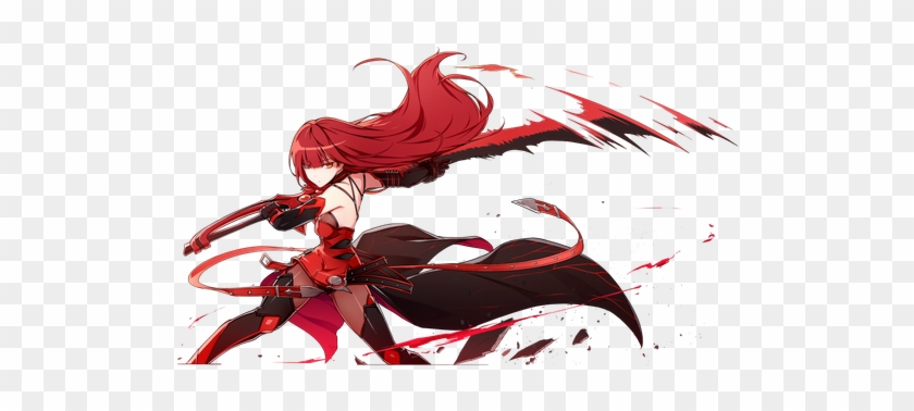 Anime Picture With Elsword Elesis Ress Long Hair Single - Elsword Elesis Vingadora Escarlate #919661
