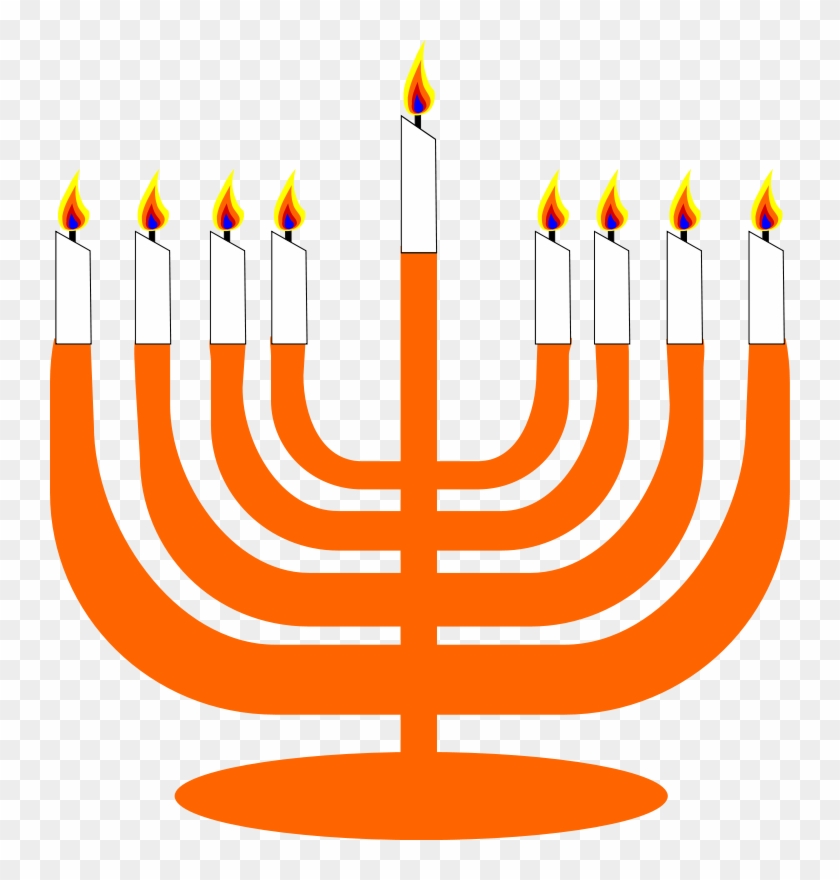 Jewish Clip Art Download - Menorah Clip Art #919787