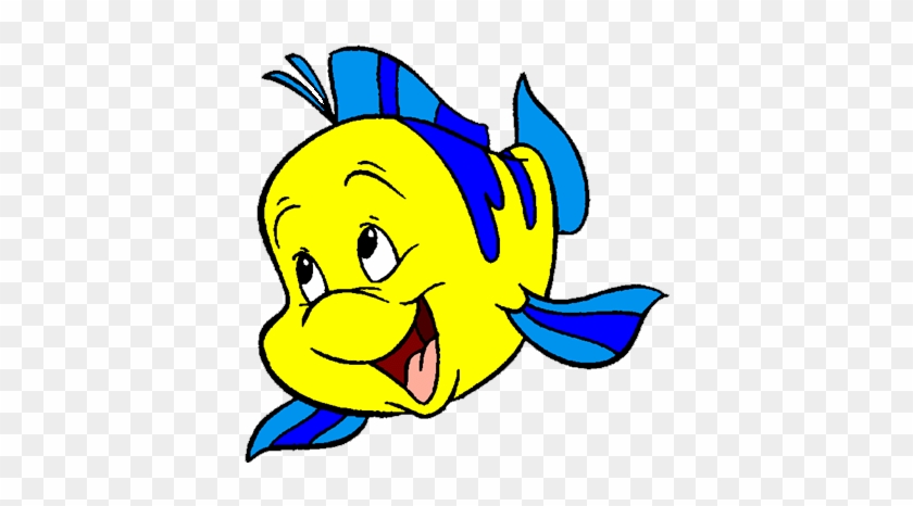 Little Mermaid Clip Art - Flounder Little Mermaid Png #919808