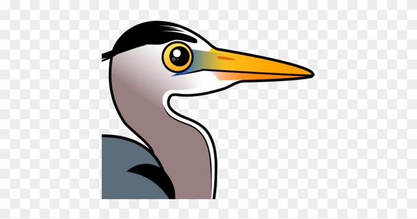 Great Blue Heron Clipart - Cartoon Heron #919870