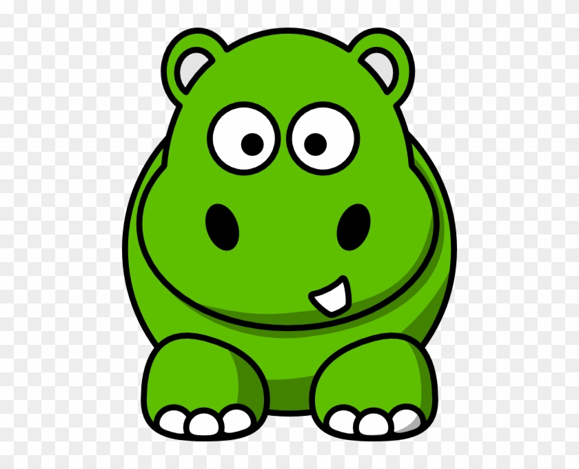 Green Cartoon Hippo #919907