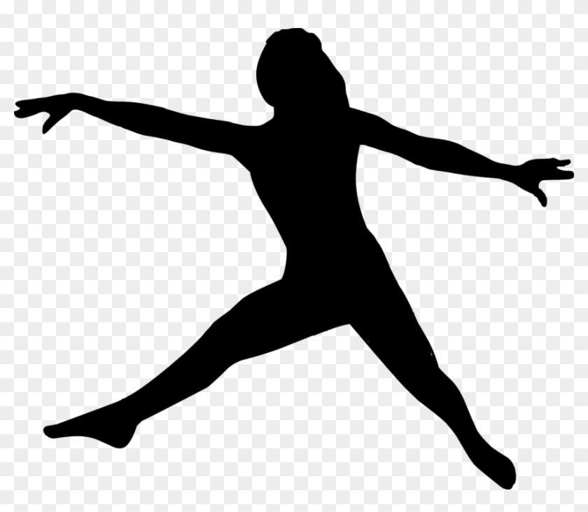 Silhouette, Ballet, Dancing, Jumping, Fitness, Sports - Silhouette Sports Dance #919932