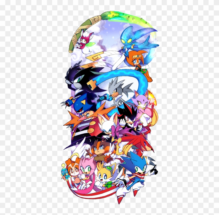 Sonic Generations Vector Poster By Sophia Yacoby Via - Skyline Sonic #919940