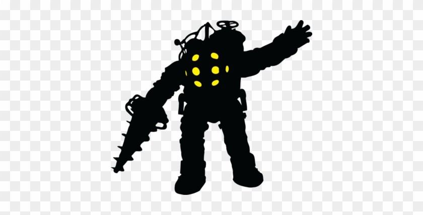 Bioshock Big Daddy Silhouette By Azza1070 On Deviantart - Big Daddy Action Figure #919953