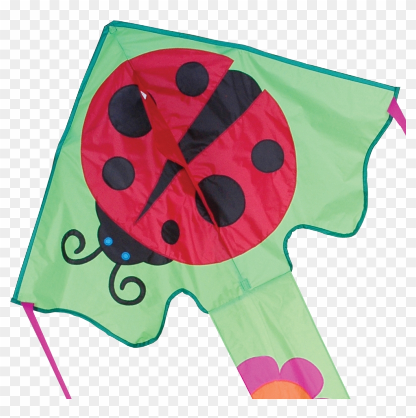 Large Easy Flyer Kite - 120cm Ms. Ladybug - Large Easy Flyer Kite - Best Kite #920017