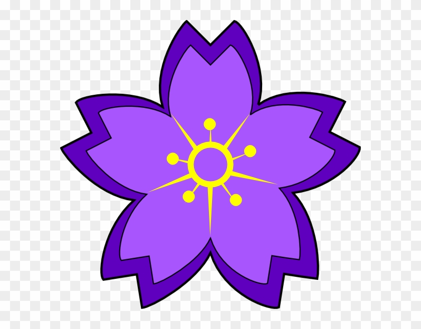 Purple Flower Clip Art At Clker - Purple Flower Clipart #920023