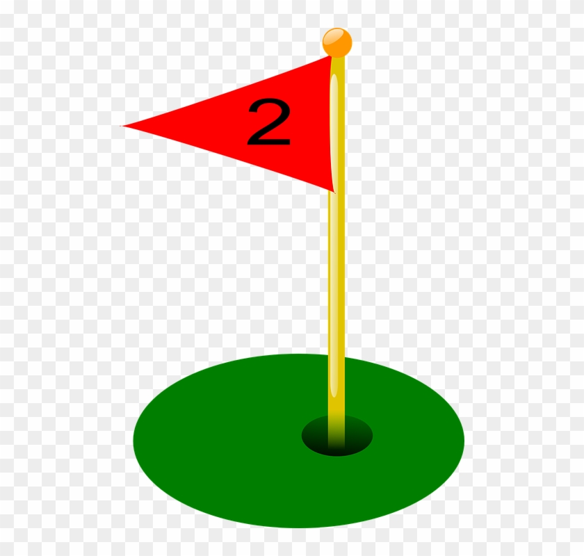 Collection Of Golf Sign Cliparts - Golf Flag Hole 2 #920048