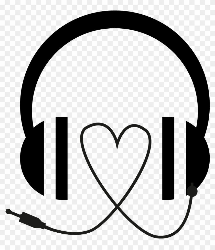 Organs Clipart Music Radio - Vector Illustration Of Black Headphones With Blue #920093