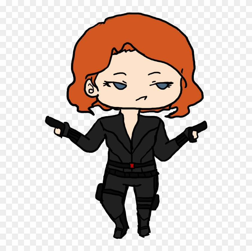 Chibi Black Widow Drawings Download - Black Widow Cute Cartoon #920099