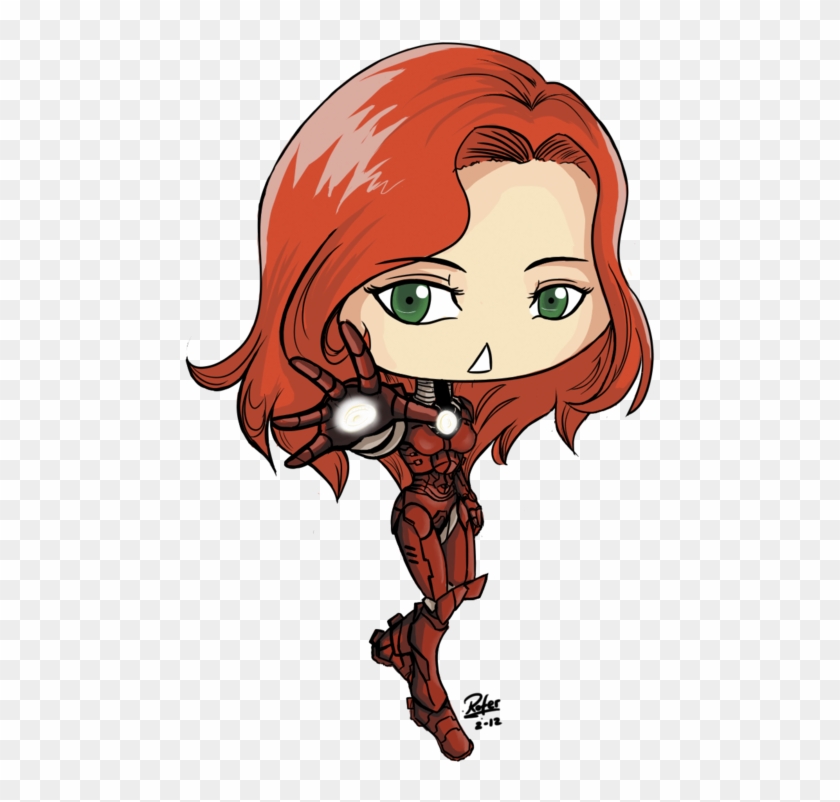 Hawkeye And Black Widow Chibi - Iron Man Girl Chibi #920129