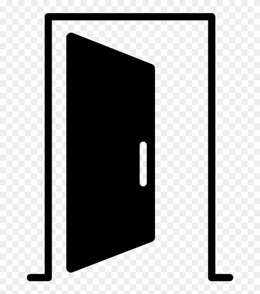 Best Open Door Black And White Cool Inspiration Clipart - Open Door Logo Png #920242