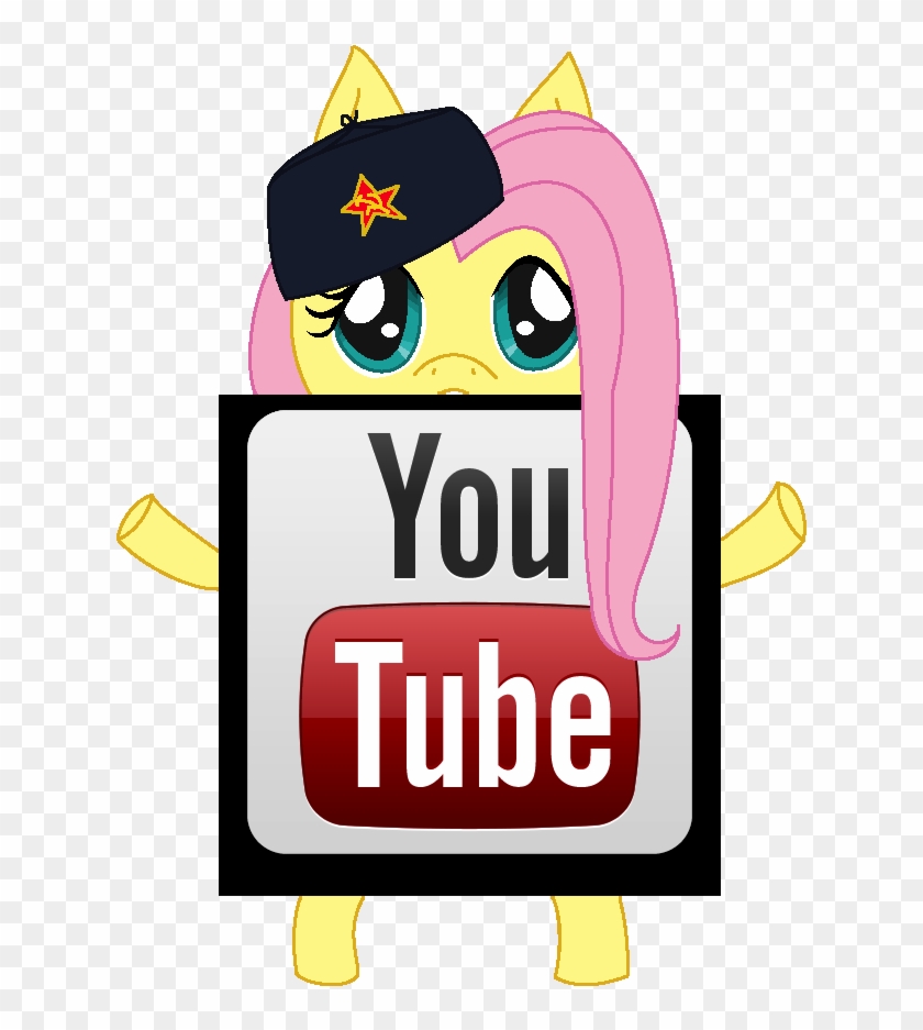 Communist Fluttershy Youtube Logo By Xelectricwings - Youtube App Logo Png #920314