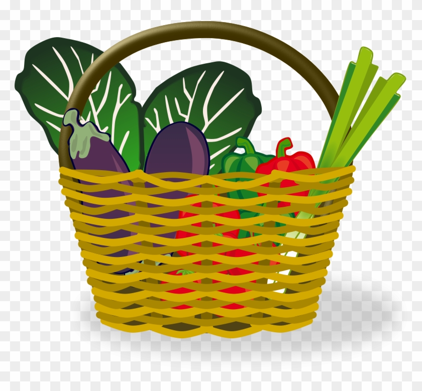 Vegetable Clipart - Food Basket Clip Art #920478