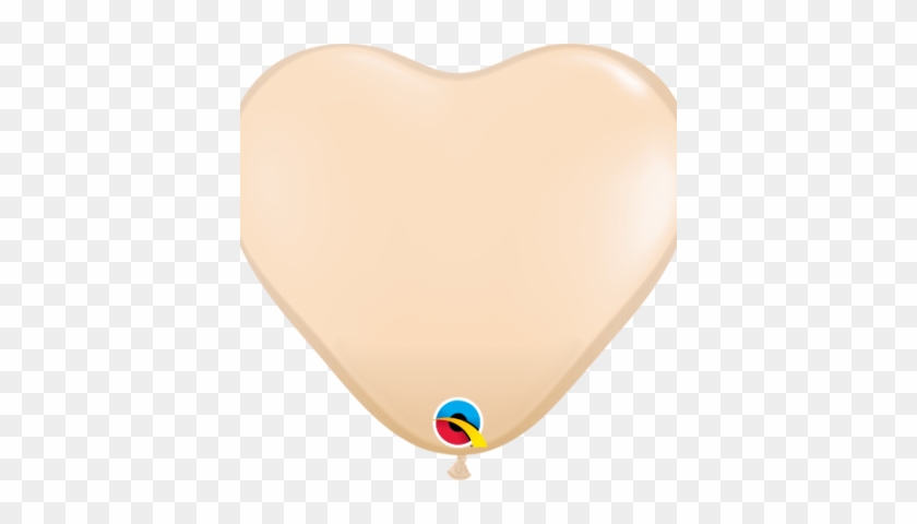 6″ Heart Modelling Balloons Blush 100 Count - Heart #920480