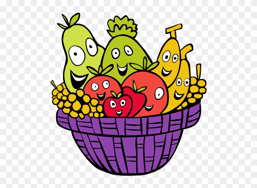 Fruit Basket Clipart Many Interesting Cliparts - Cartoon Fruit Basket Transparent #920496