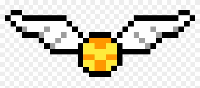 Harry Potter Golden Snitch - Pixel Art Harry Potter #920594