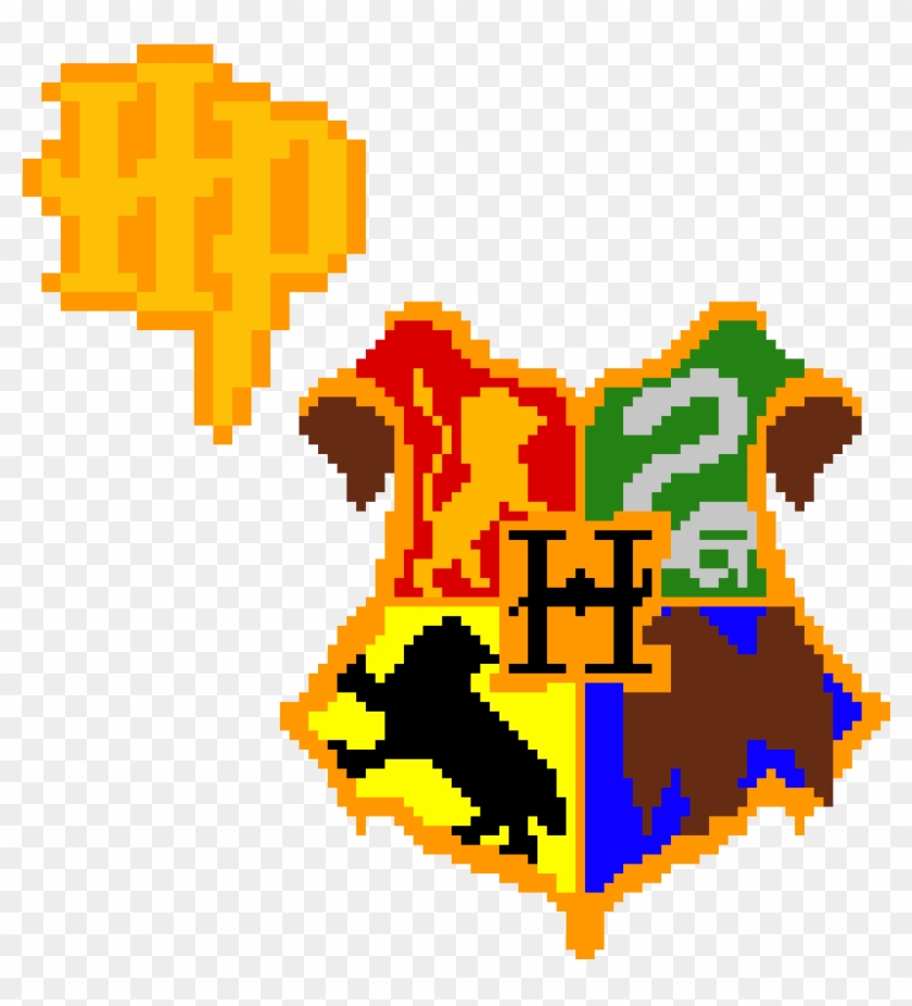 Hogwarts Crest Pixel Art #920613
