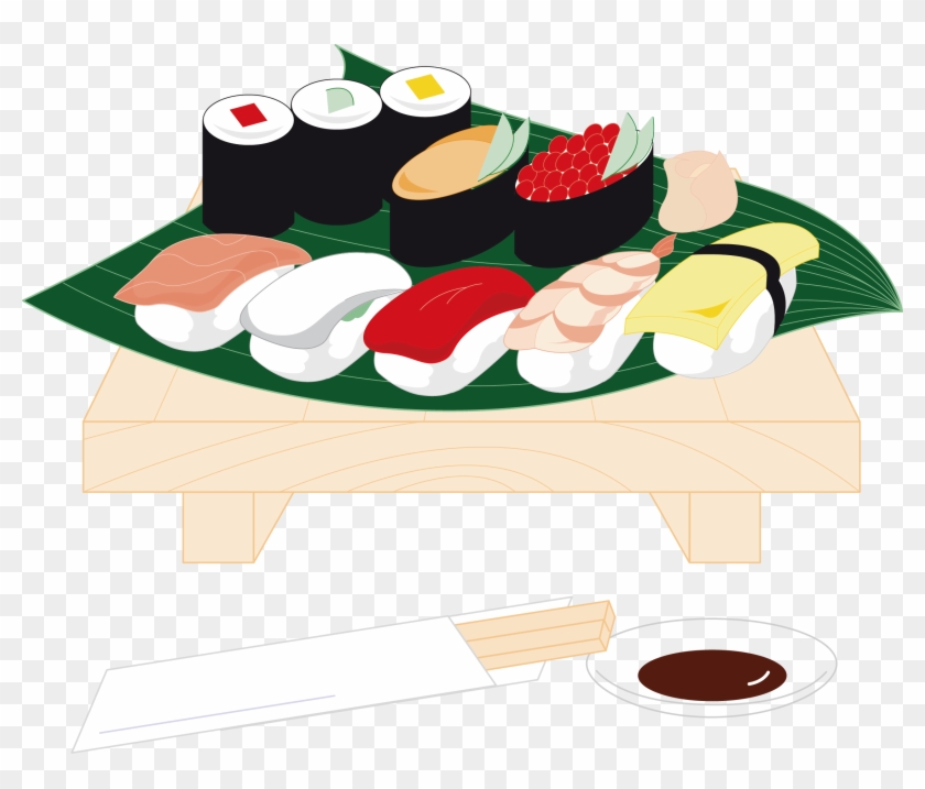 Sushi Japanese Cuisine Food Sushi Vector Free Transparent Png Clipart Images Download