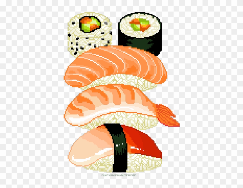 Pixel Art, Sushi, Spam, Sushi Rolls - Sushi Png #920658