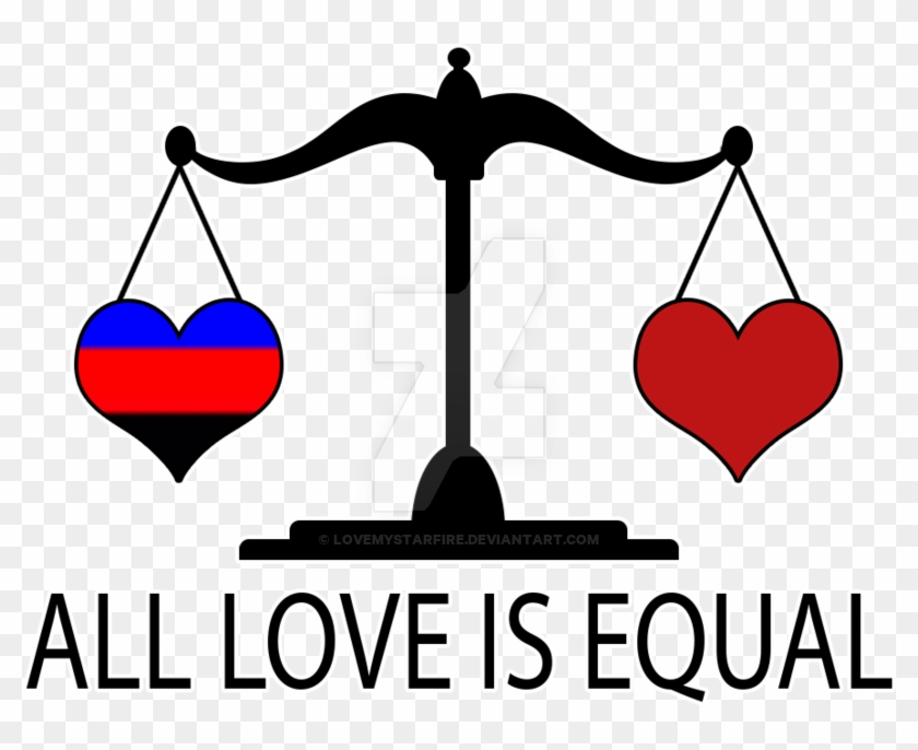 All Love Is Equal With Polyamory Heart By Lovemystarfire - Bisexual Love Is Love #920739
