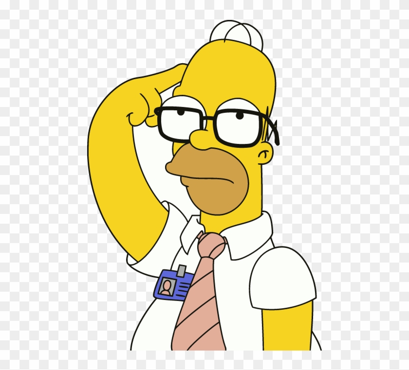 Doctor Thinking Clipart - Thinking Homer #920773