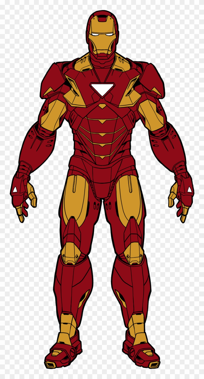 Iron Man Cartoon Drawing Color - Avengers Iron Man Toy #920805