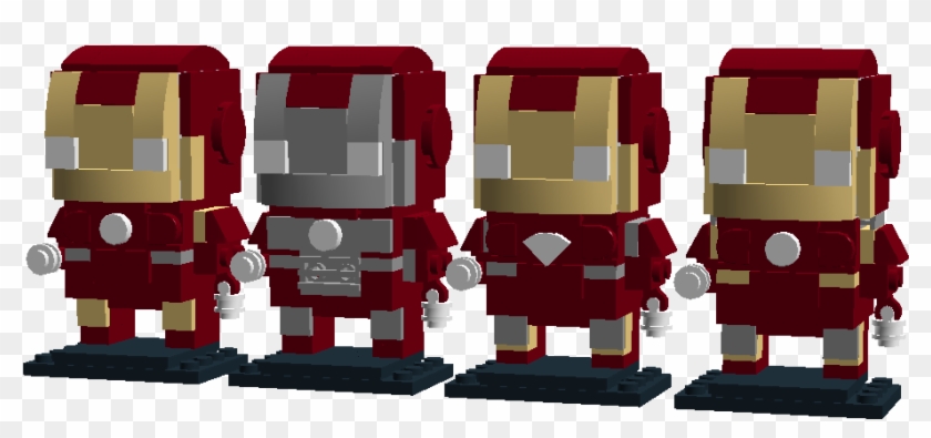4-7 - Iron Man Brickheadz Custom #920846
