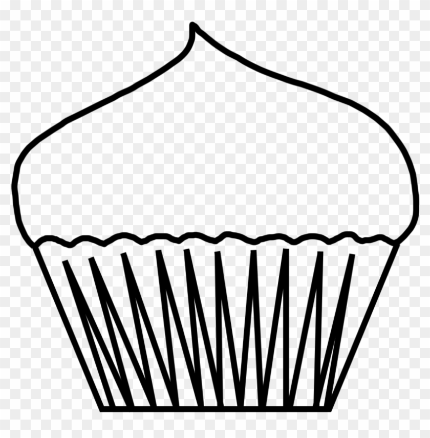 Cupcake Drawing Template At Getdrawings - Blank Cupcake Coloring Pages #920869