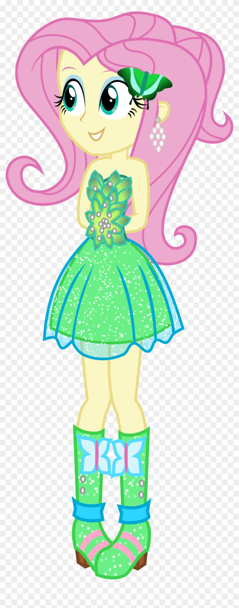 Alternate Costumes, Artist - Equestria Girls Fluttershy Dress #920970