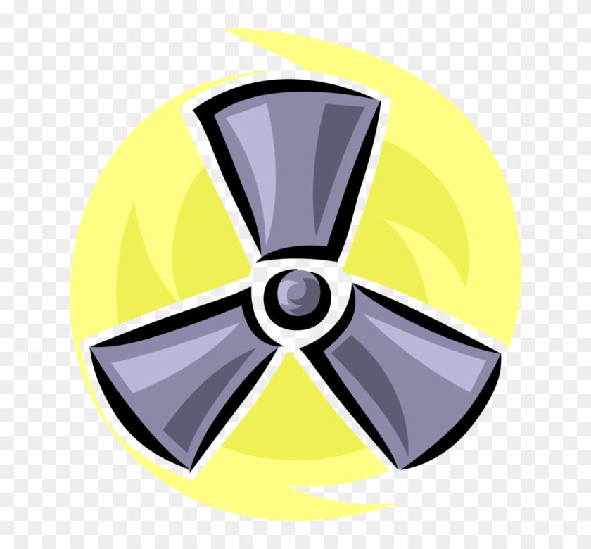 Vector Illustration Of Nuclear Fallout Radioactive - Emblem #920986