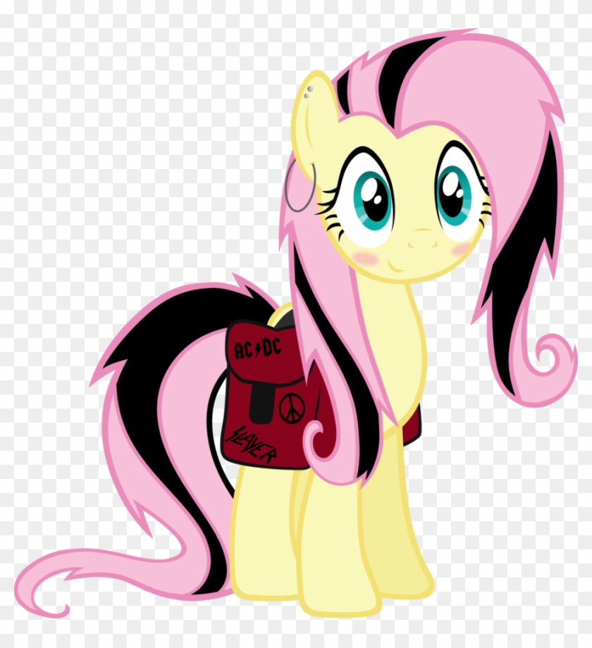 Ac/dc, Alternate Hairstyle, Artist - Emo Fluttershy Gif #921015