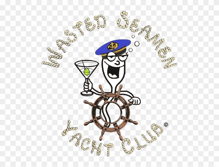 Welcome To The Wasted Seamen Yacht Club - Ship Steering Wheel #921076