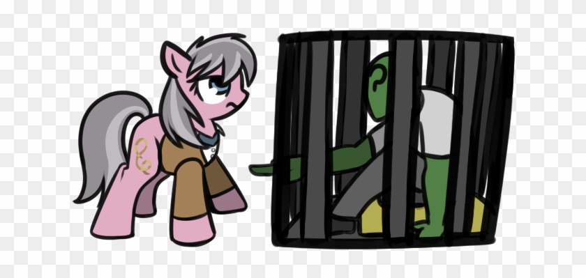 Neuro, Boop Denied, Cage, Earth Pony, Female, Fluttershy - Cartoon #921105