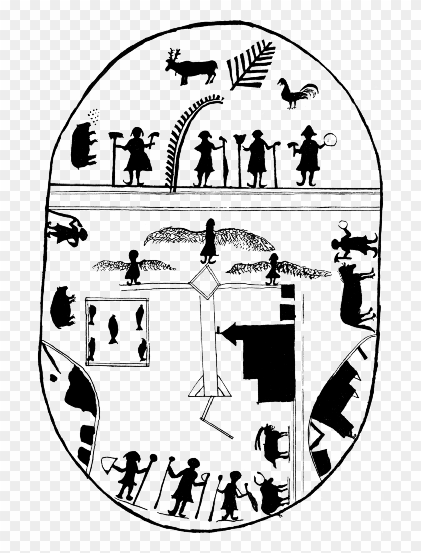 Sámi Mythology Shaman Drum Samisk Mytologi Schamantrumma - Cartoon #921205