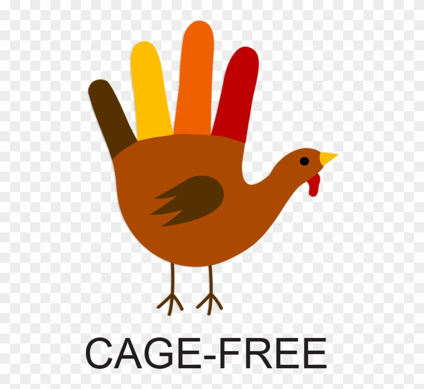 Turkey-cagefree - Thanksgiving Hand Turkey #921303