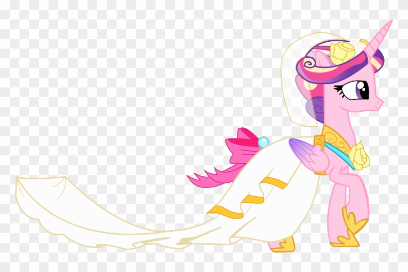 Princess Cadance In Wedding Dress By A01421 - My Little Pony Princess Cadence Wedding Dress #921357