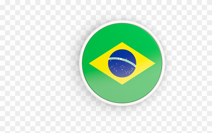 Illustration Of Flag Of Brazil - Brazil Round Flag Png #921402