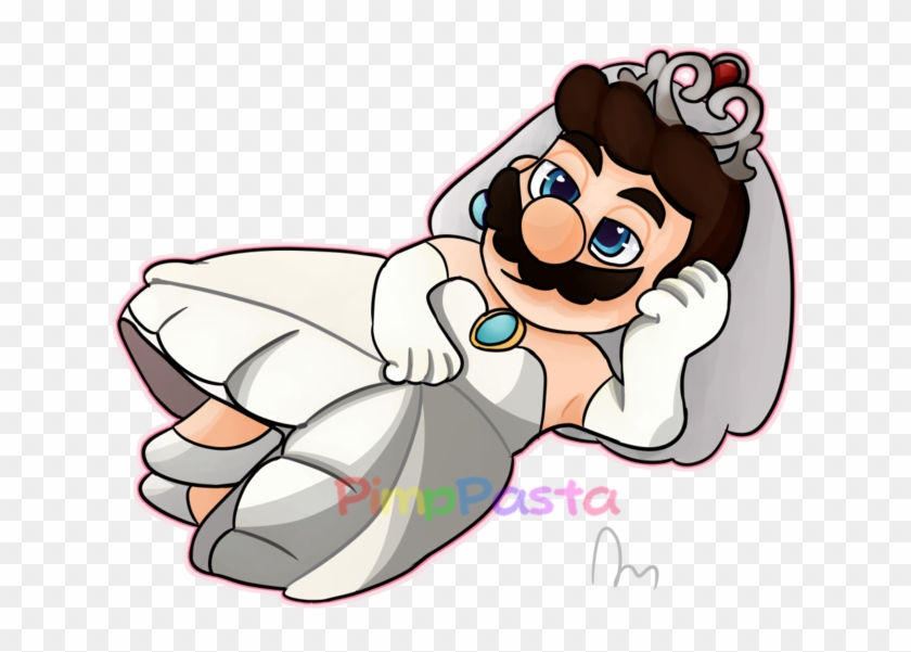 Wedding Dress Mario By Colourpastelpuppy - Drawing #921412