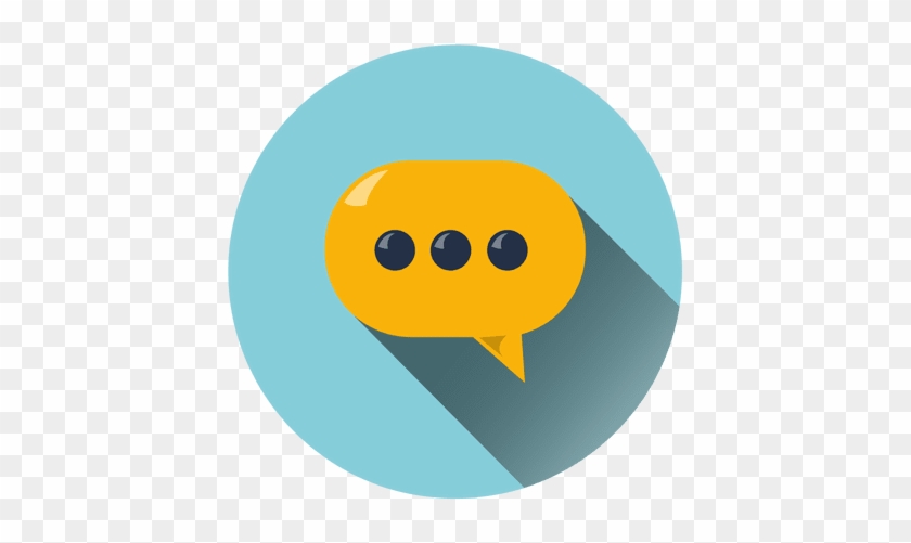 Chat Cloud Circle Icon Transparent Png - Circle Chat Png #921421