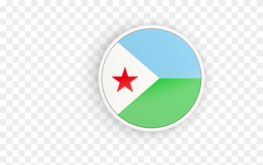Illustration Of Flag Of Djibouti - Circle #921508