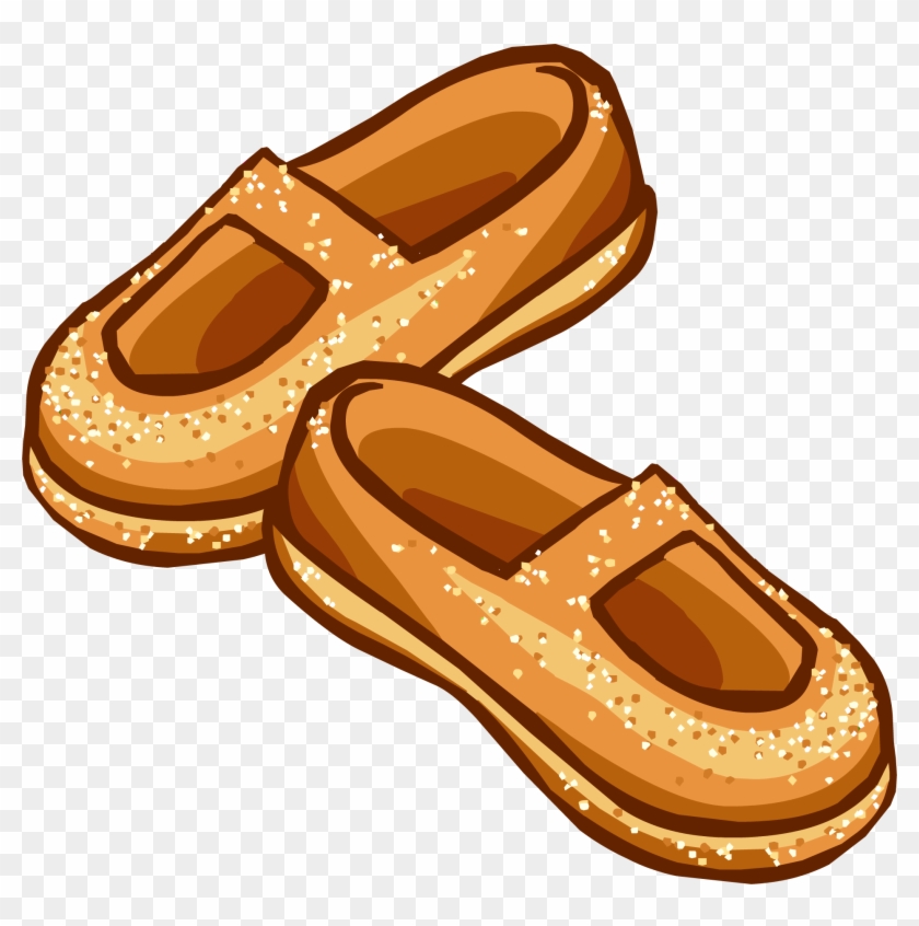 Sparkly Amber Shoes Icon - Club Penguin Orange Shoes #921514