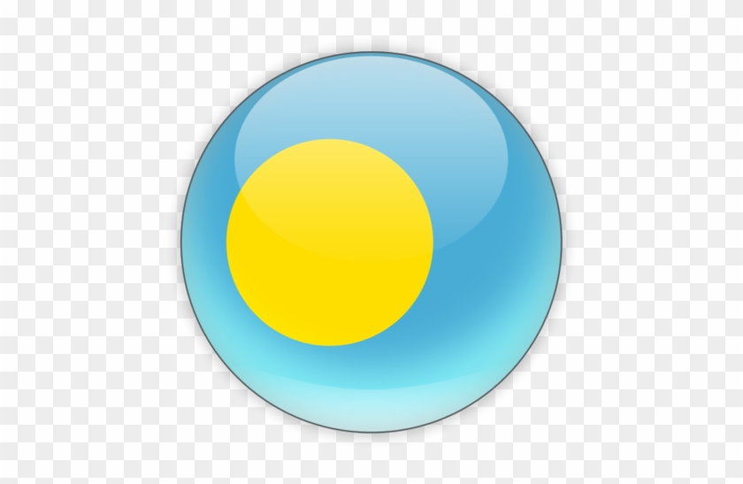 Illustration Of Flag Of Palau - Circle #921538