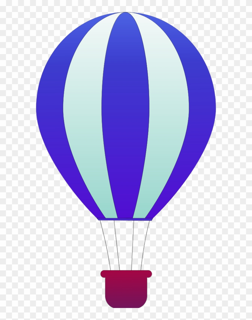Vertical Striped Hot Air Balloons - Hot Air Balloon Clip Art #921572