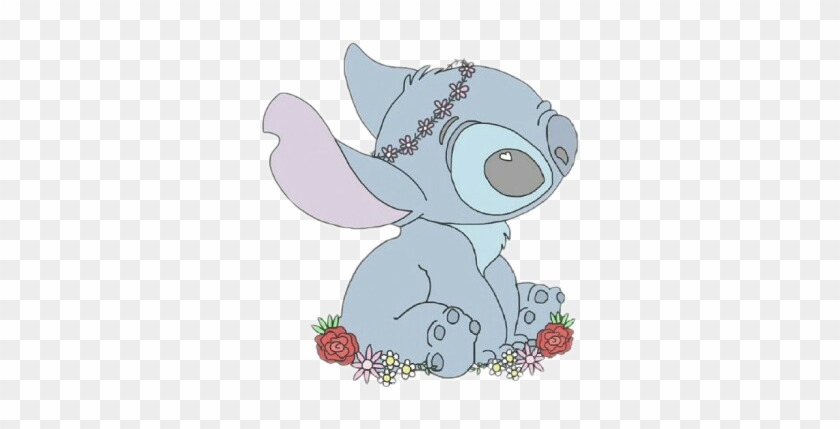 Tumblr Corazon Stich Flower Flores Cute Tierno Kawaii - Stitch Background #921643