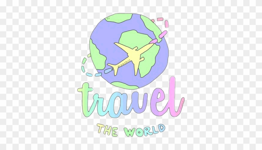 Tumblr Travel World Plane Emotions Cool - Travel Overlays #921651