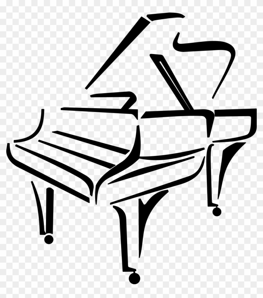 Stylised Piano - Clip Art Piano #921696